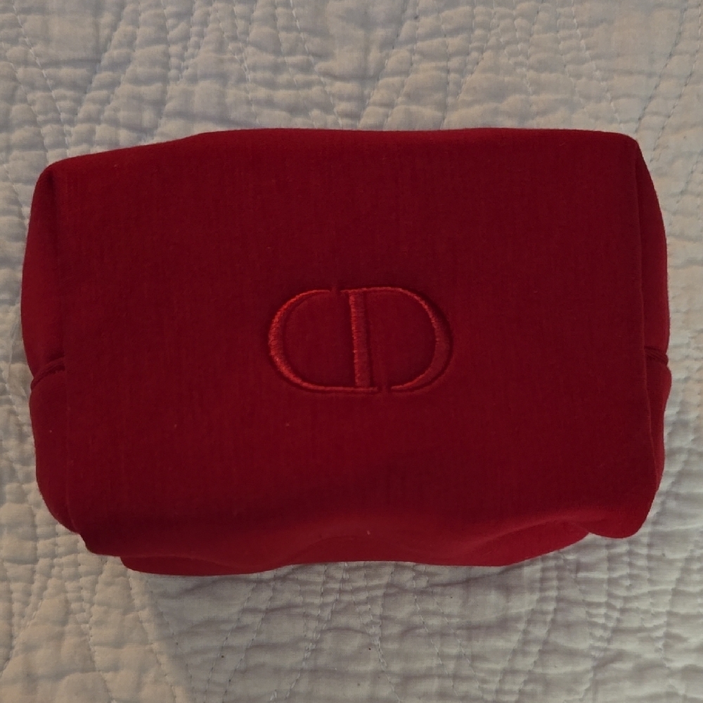 Christian Dior Red Cosmetic Pouch